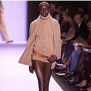 Michael Kors Collection Cashmere Heavy Knit Turtleneck Size Medium